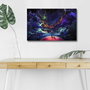 Wallity Lienzo Decorativo Iluminado con LEDs NASA-011 Multicolor